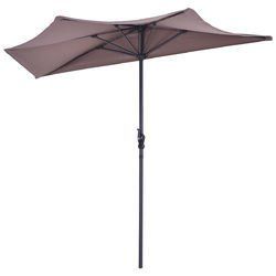 9' Half Round Patio Umbrella Sunshade