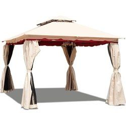 13" x 10" Outdoor Art Steel Frame Gazebo Canopy with Netting